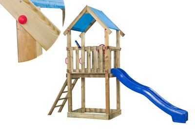 houten_speeltoestel_lizzy_speeltoren_met_glijbaan_trap_zandbak_en_overdekt_hoog_speelhuisje
